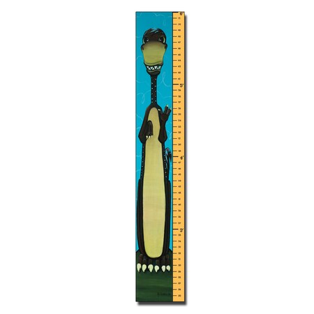Trademark Fine Art Sylvia Masek '6 Foot Growth Chart, Growasaurase', 8x48 SM0005-C848GG